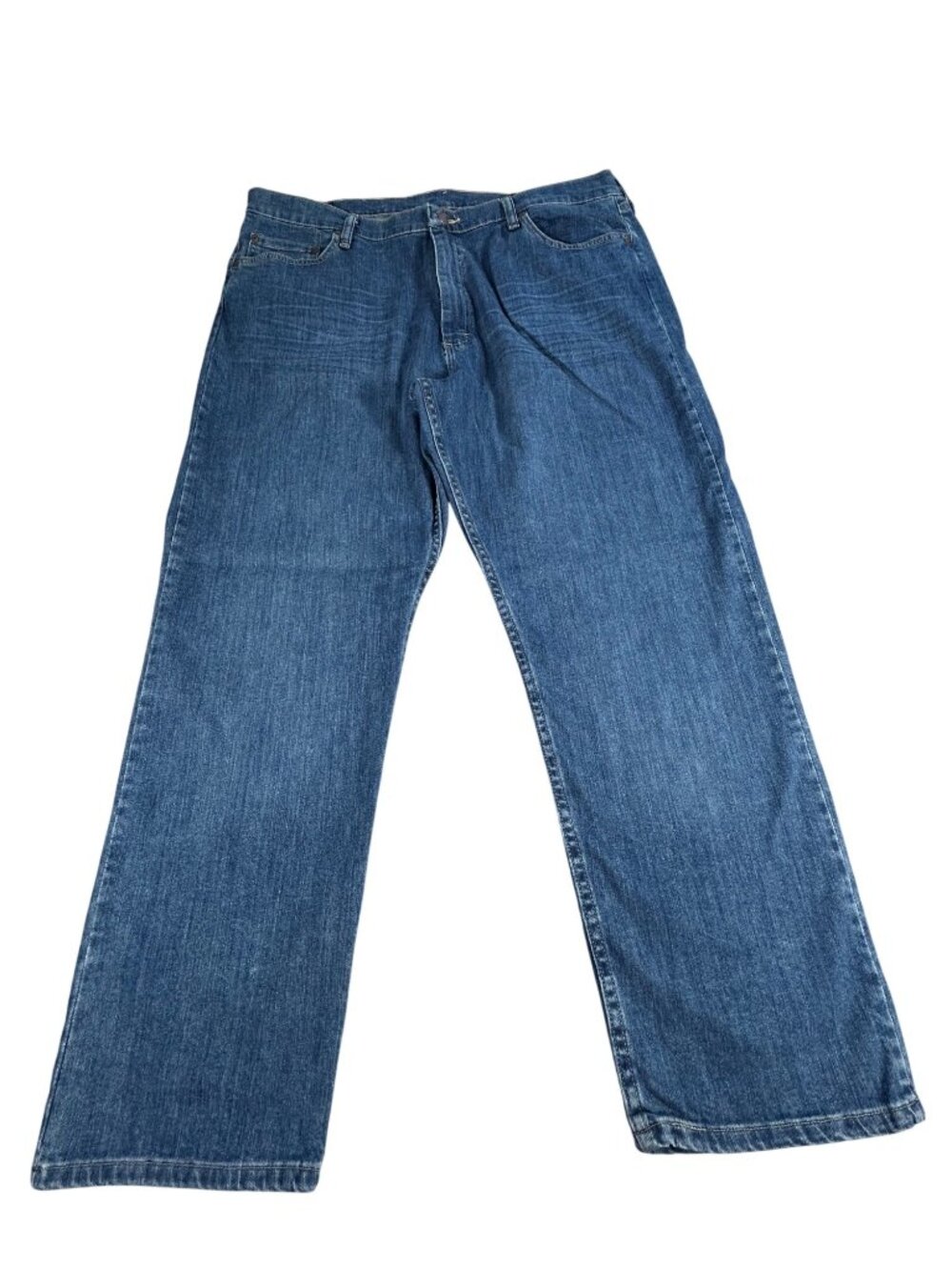Wrangler Relaxed Fit Mens Jeans Sz 40x29 Stretch Comfortable Casual Blue Denim